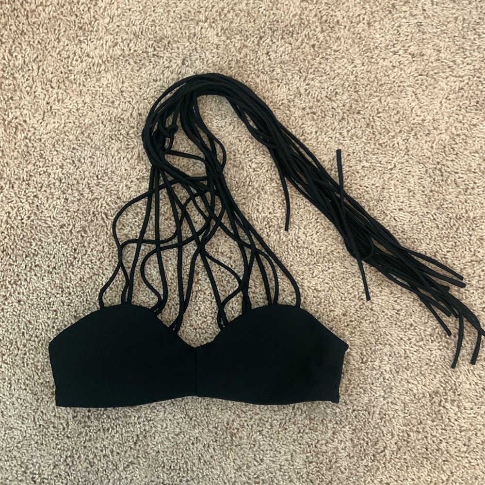 Black Bandeau Bikini Top